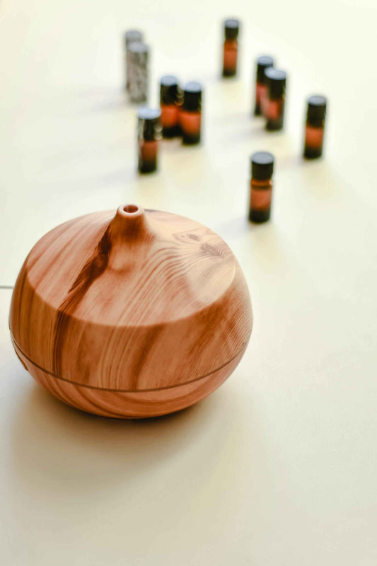 Eco-friendly aromatherapy for the sustainable minimalist; aromatherapy tips; essential oil aromatherapy; wood diffuser; sustainable living