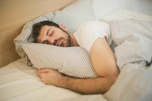 how lavender oil helps sleep; lavender essential oil; home scents; sleeping; gift idea; lavender fun facts; aromatherapy; man sleeping