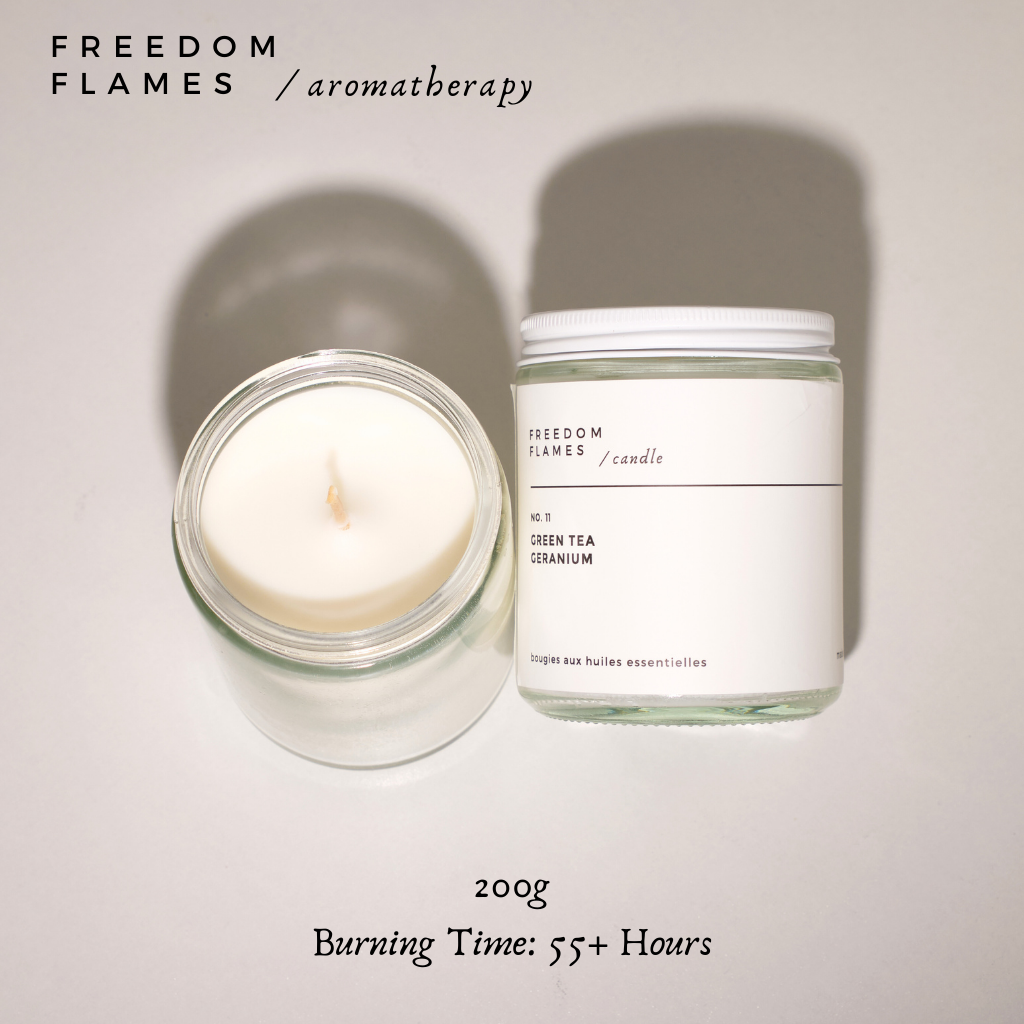 Green Tea Geranium Candle